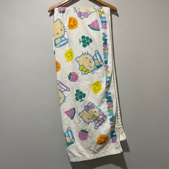 Super Rare Heisei Retro Hello Kitty Mimmy Kitty Wrap Towel Bath Towel - Picture 1 of 5